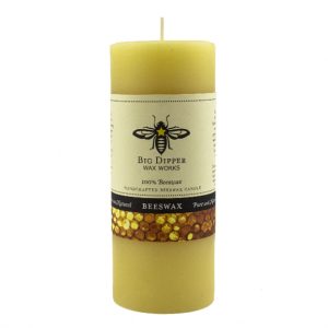 Pure Beeswax Pillars Natural